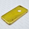 Gumené puzdro iPhone 6/6s žltý mramor so zlatým rámom