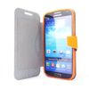 Knižkové púzdro na mobil Samsung i9500 Galaxy S4 Belat Purse KS oranžové