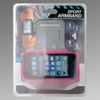 Puzdro na rameno veľkosť iPhone 5/5S/SE ružovo-šedé
