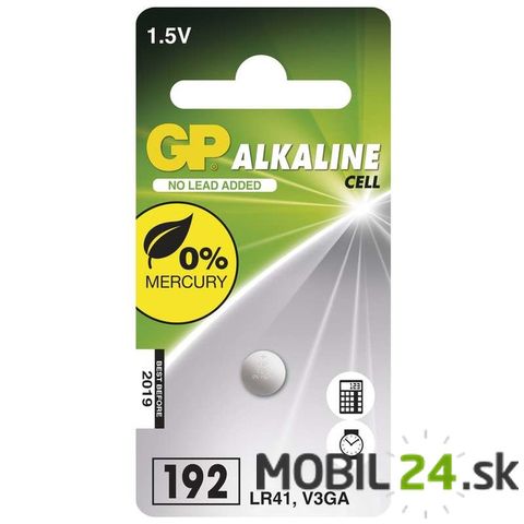 Batéria GP alkalická gombíková 192F, 1ks