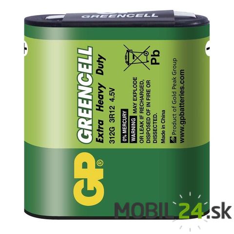 Batéria GP Greencell 4,5V plochá