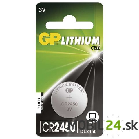 Batéria GP líthiová gombíková CR2450