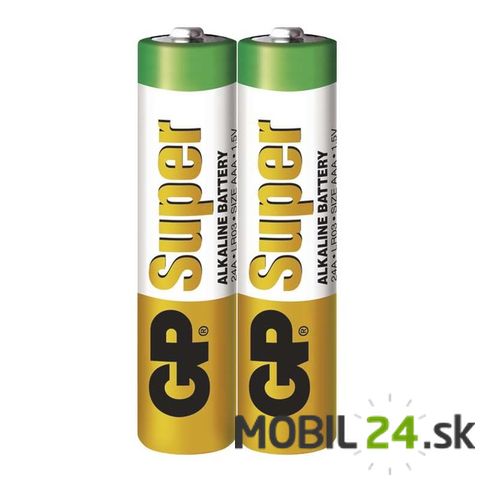 Batéria GP Super alkalická AAA, 2 ks