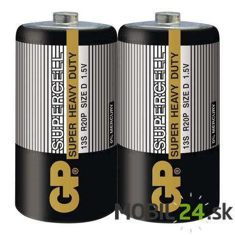 Batéria GP SUPERCELL R20 D, 2 ks