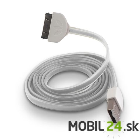 Dátový kábel iPhone 4 biely