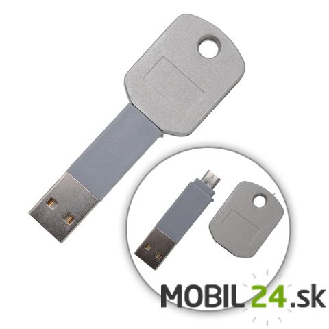 Dátový kábel iPhone 5/USB, prívesok, kľúč