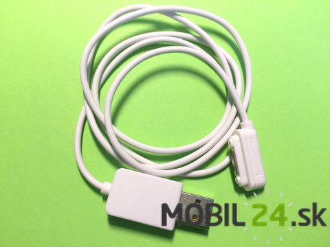 Dátový kábel magnetický Sony Xperia Z1, Z1c, Z2 OEM biely