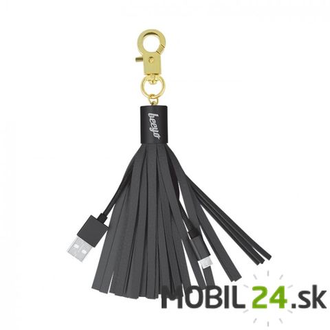 Dátový kábel micro USB fasion čierny