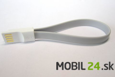 Dátový kábel micro USB šedý MAGNET