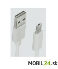 Dátový kábel micro USB a lightning iPhone biely