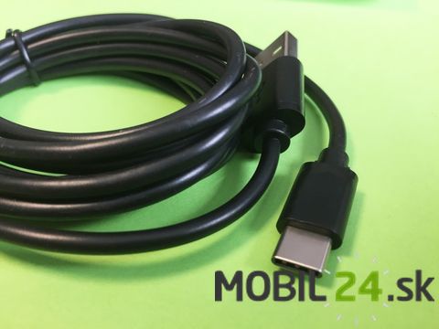 Dátový kábel USB typ C 2m čierny