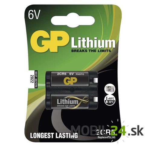 Fotobatéria GP líthiová 2CR5