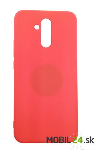 Gumené puzdro Huawei Mate 20 lite červené matné s magnetom