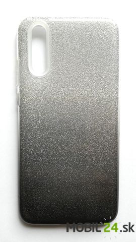 Gumené puzdro Huawei P20 glitter šedé