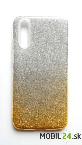 Gumené puzdro Huawei P20 glitter zlaté