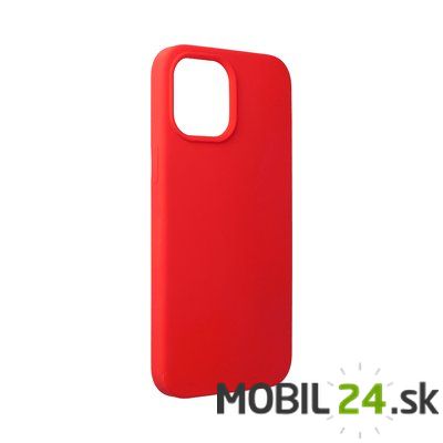 Gumené puzdro iPhone 12 pro max červené elegant