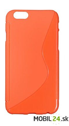 Gumené puzdro iPhone 6/6s oranžové