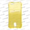 Gumené puzdro iPhone 6/6s žlté, na kartu