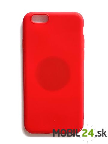 Gumené puzdro iPhone 6/6s červené s magnetom