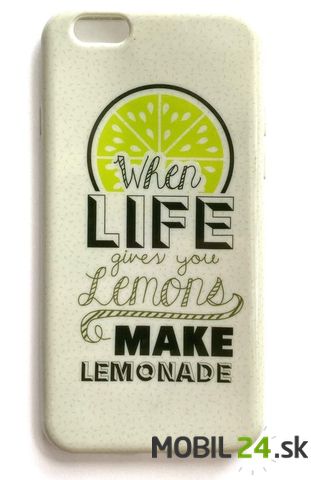 Gumené puzdro iPhone 6/6s lemon