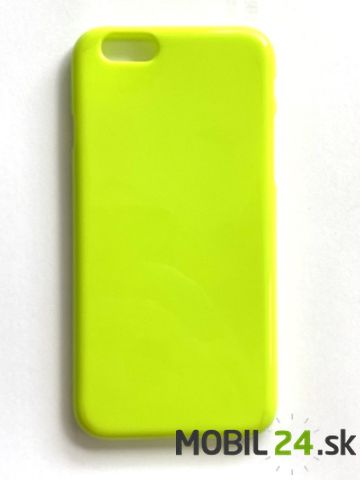 Gumené puzdro iPhone 6/6s limetkové lesklé