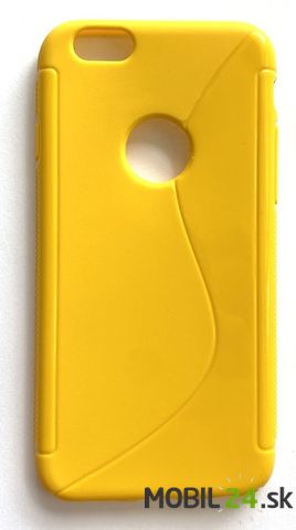 Gumené puzdro iPhone 6/6s žlté