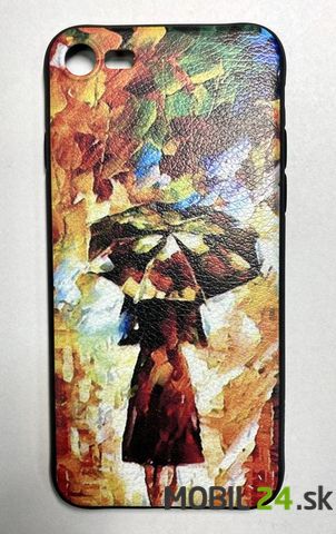 Gumené puzdro iPhone 7 / iPhone 8 / iPhone SE 2020dievča s dáždnikom