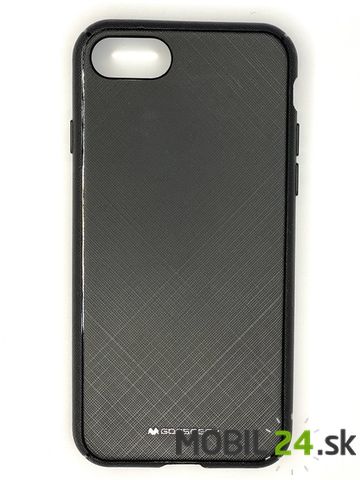 Gumené puzdro iPhone 7 / iPhone 8/ iPhone SE čierne s jemným vzorom