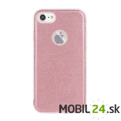 Gumené puzdro iPhone 7 / iPhone 8/ iPhone SE glitter ružové