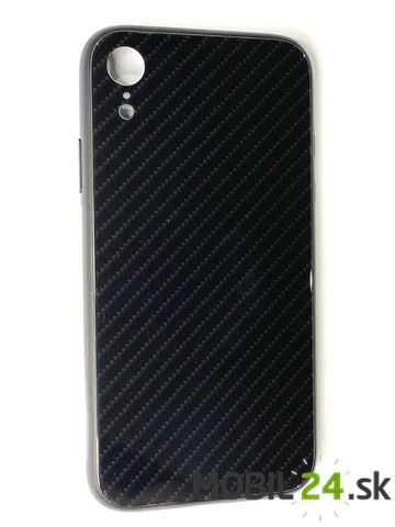 Gumené puzdro iPhone XR čierne carbonové