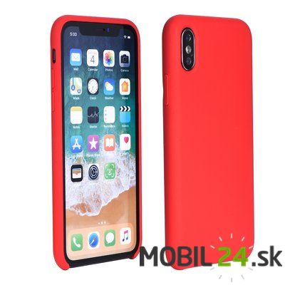 Gumené puzdro iPhone xs max červené