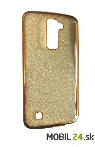Gumené puzdro LG K10 2017 glitter zlaté