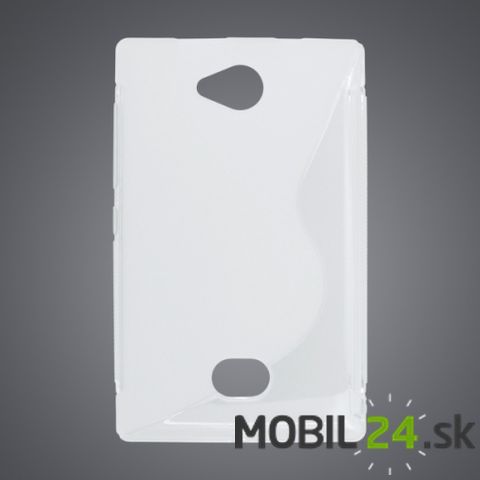Puzdro na mobil Nokia Asha 503 gumené priehladné