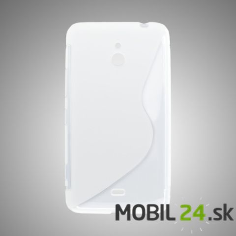 Puzdro na mobil Nokia Lumia 1320 gumené priehľadné