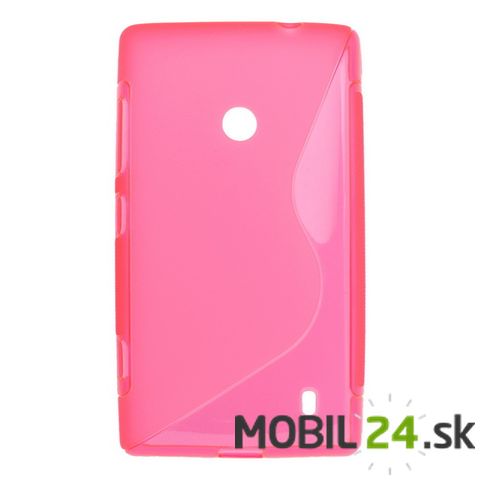 Puzdro na mobil Nokia Lumia 520 gumené ružové