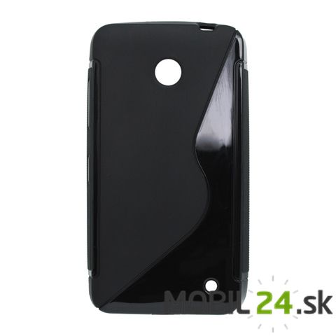Puzdro na mobil Nokia Lumia 635 gumené čierne