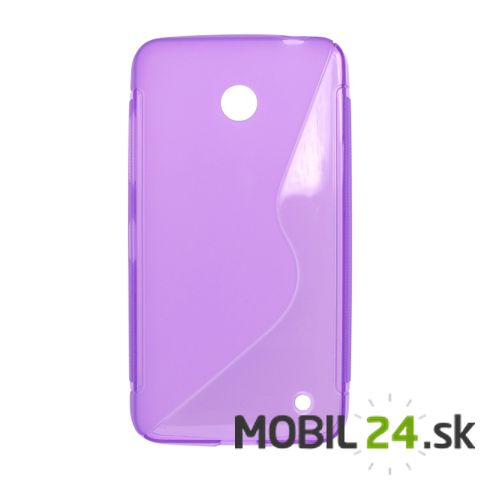 Puzdro na mobil Nokia Lumia 635 gumené fialové