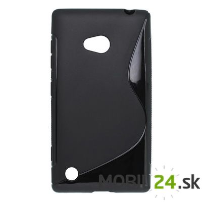 Puzdro na mobil Nokia Lumia 720 gumené čierne