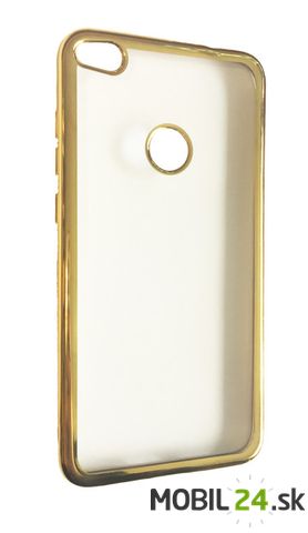 Gumené puzdro Huawei P8 lite 2017/P9 lite 2017 zlaté clear