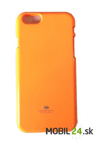 Gumené puzdro iPhone 6/6s neónovo oranžové GY