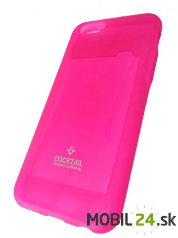 Gumené puzdro iPhone 6/6s ružové CL