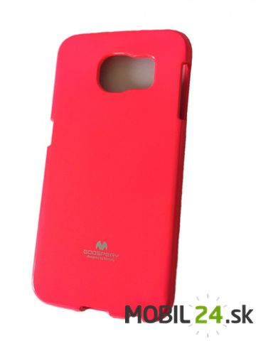 Gumené puzdro Samsung Galaxy S6 neónovo ružové GY