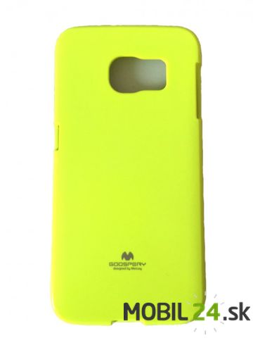 Gumené puzdro Samsung Galaxy S6 Edge neónovo žlté GY