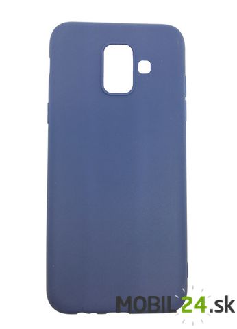 Gumené puzdro Samsung A6 2018 tmavo modré matné