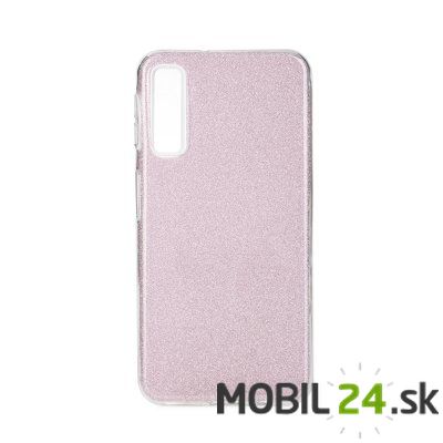 Gumené puzdro Samsung A7 2018 glitter ružové