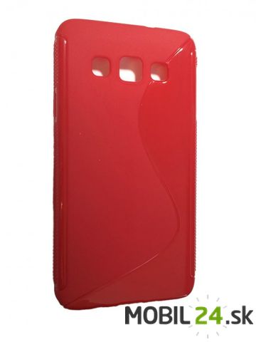 Gumené puzdro Samsung Galaxy A3 červené