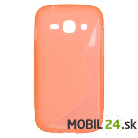 Puzdro na mobil Samsung Galaxy Ace 3 (S7270) gumené oranžové