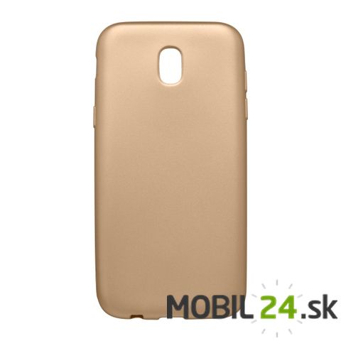 Gumené puzdro Samsung Galaxy J3 2017 metalické, zlaté