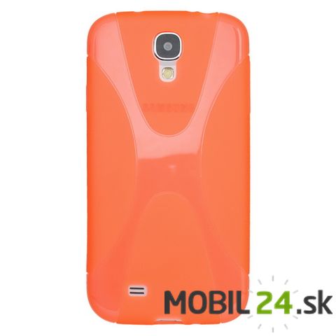 Puzdro na mobil Samsung Galaxy S IV (i9500) gumené oranžové