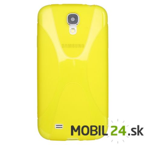 Puzdro na mobil Samsung Galaxy S IV (i9500) gumené žlté